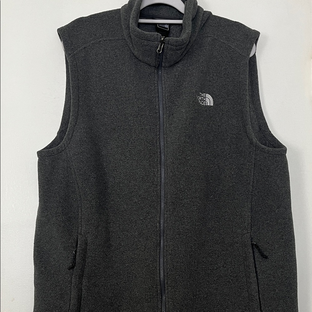 The North Face Charcoal Gray Fleece Vest